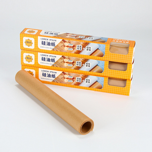 Chất lượng cao một mặt tráng cấp thực phẩm Kraft CuộN chưa tẩy trắng Giấy nướng cho bánh <span class=keywords><strong>pizza</strong></span> bánh mì Sushi - Product Image 2