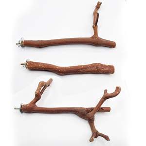 Heybo Modern stil toptan ahşap kuş kafesi aksesuarları papağan standı sopa üzüm topu Perching ev hayvanı ürünü oyuncak malzemeleri - Product Image 3