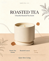 Bougie parfumée au thé torréfié |   Parfum d'ambiance Chaozhou Tea Home ODM&OEM