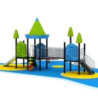 Tobogán Combinado para Niños, Diseño Colorido, Doble Tobogán con Columpios para Patio de Juegos al Aire Libre, Suministro de Fábrica