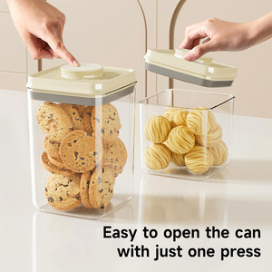 2025 bán như bánh nóng <span class=keywords><strong>New</strong></span> 7 cái Stackable kín nhà bếp thực phẩm lưu trữ container với Pop Top có nắp đậy cho ngũ cốc kẹo - Product Image 4