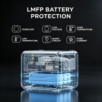 Sistema de Almacenamiento de Energía (ESS) Todo en Uno de 4020 Wh y 1200 W, 10 mil Ciclos. Entrada de CA rápida de 1200W. 600W Solar. Potencia versátil para la vida fuera de la red Master.