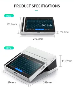 Lepu เครื่องตรวจคลื่นไฟฟ้าหัวใจแบบพกพา,ตรวจสุขภาพและการแพทย์ ECG อุปกรณ์ทางการแพทย์แบบมืออาชีพ