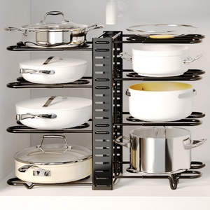 <span class=keywords><strong>Organizzatore</strong></span> <span class=keywords><strong>per</strong></span> Pentole da Cucina a 8 Livelli, Porta Pentole e <span class=keywords><strong>Padelle</strong></span> Regolabile - Product Image 3