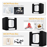 YEAH 40cm 60cm 80cm 24 pouces Softbox décors colorés Studio Photo Kit d'éclairage photographie boîte à lumière pour produit de bijoux