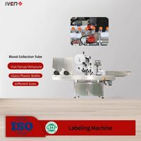 Máquina Automática de Etiquetado de Fluidos IV LVP, Estándar GMP, para Botellas de Vidrio y PP de Gran Volumen para Uso Intravenoso