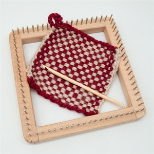 Gỗ dệt Loom potholder Gỗ Thủ Công Looper Loom - Product Image 1