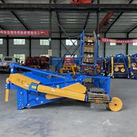 Moissonneuse-batteuse agricole automatique à chargement automatique pour arachide pomme de terre oignon carotte ail avec composants d'engrenage central