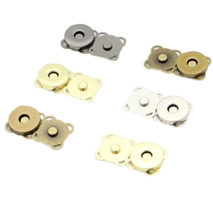 Vuông mận hoa loại nam châm nút túi phụ kiện túi áo vô hình tay may từ nút đóng cửa - Product Image 3