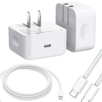 Chargeur rapide USB-C PD 3.0 40W avec câble, adaptateur mural ignifuge pour 17/16/15/14/13 Pro Max et ordinateur portable
