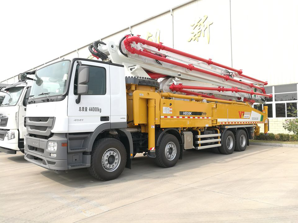 High Efficiency 58m Concrete Pump Truck HB58V for Sale