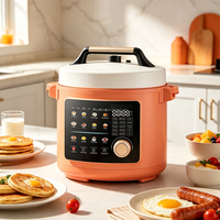 Cuisinière électrique à pression 5L 1000W, pot antiadhésif, multifonction, meilleur prix