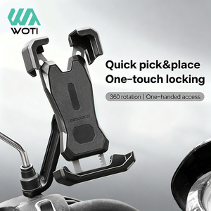Support téléphone pour moto Yueli, taille unique, fixation rapide, verrouillage à une touche, pour trottinettes électriques - Product Image 1