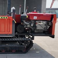 Dumper chenillé tout-terrain certifié CE de 3 tonnes à déchargement automatique pour l'expédition d'engrais agricoles et de fruits