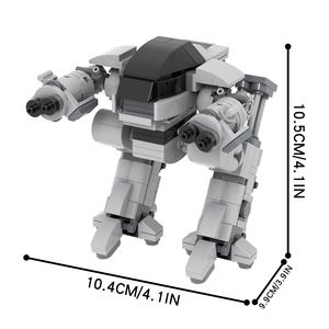 NOUVEAU Modèle de chapeau RoboCop ED209 Ensembles de construction en plastique pour enfants Briques de construction Jouets de puzzle - Product Image 6
