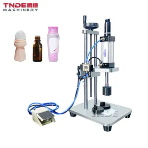 Pneumatic Bottle Push Inner Cap Capping Machine fea15 fea20 Perfume Collar Ring Pressing Machine