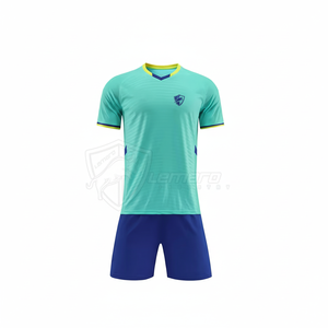 Meilleures ventes : Ensembles d'uniformes de football à prix abordable, respirants, 100 % polyester, design personnalisé, unisexe, pour adultes, manches courtes, haute qualité - Product Image 1