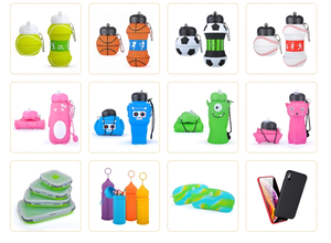 <span class=keywords><strong>Gourde</strong></span> pliable en silicone pour enfants, football, sport, avec logo personnalisé, anti-fuite, 550 ml, pour la rentrée scolaire - Product Image 5