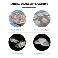 Hanast Coussinets mammaires en gel de silicone liquide bicomposant transparent de qualité médicale, adhésifs non toxiques, patchs anti-chaleur pour cicatrices, Santé