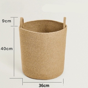 Cestas de Almacenamiento Plegables de Tela Tejida Ecológica Moderna de Alta Densidad para Ropa y Sala de Estar - Product Image 6