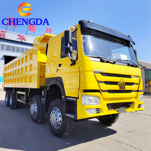 Camion benne HOWO 8x4 2020, 375 CV, 50T <span class=keywords><strong>de</strong></span> puissance, cabine FRESH, 12 roues, avec benne à levage avant carrée - Product Image 1