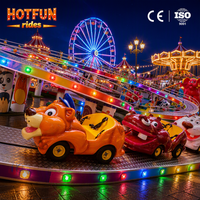 Divertidos Juegos Mecánicos para Parques de Atracciones, Atracción de Animales con Capacidad para 20 Asientos y Diseño de Pista Compacta para Niños Pequeños