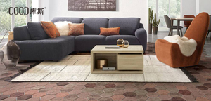 Guangzhou luxus divani italiani mobili moderni in tessuto di lino divano a due posti de <span class=keywords><strong>canto</strong></span> soggiorno set di divani componibili grigi - Product Image 4