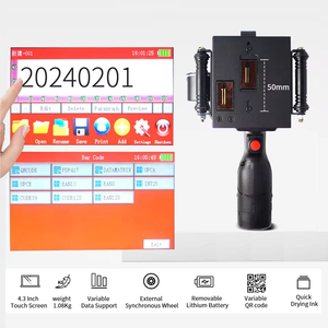 Large Size Handheld Inkjet Printer for Box Carton Packaging 5cm Logo Number Coding <strong>Machines</strong> 50mm Printer <strong>Machine</strong> - Product Image 2