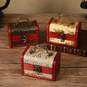 Boîte de rangement en bois vintage Mystic Arts, style antique, boîte à bijoux, boîte à souvenirs, accessoires décoratifs pour la décoration de la maison - Product Image 4