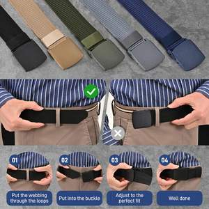 เข็มขัดผ้าไนลอนผู้ชายยุทธวิธีแบบลำลองเข็มขัดผ้าใบกลางแจ้งโลหะ - Product Image 5