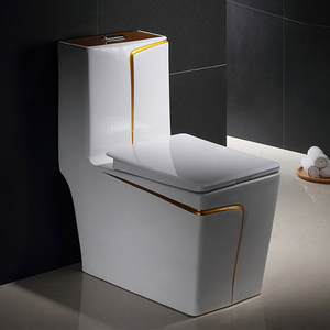 Di lusso di colore bianco bagno pavimento montato in ceramica cinese WC WC giapponese lavandino allungata WC per la casa