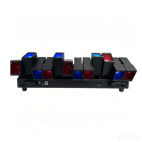FLYSTARLITE 800W RGBW 4-in-1 LED Moving Head Light mit DMX512-Steuerung, Strobe-Zoom-Bar für Nachtclub, DJ, Konzert, Hochzeit, KTV