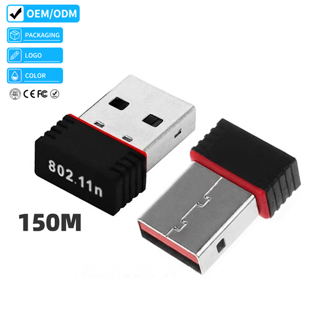 Justlink 150Mbps Mini USB WiFi Adapter 2.4GHz 802.11n Wireless Network Card Plug and Play for Desktop Laptop PC
