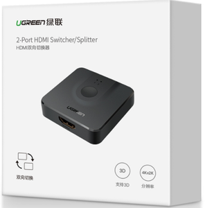 UGREEN-Conmutador de <span class=keywords><strong>2</strong></span> entradas y 1 salida, interruptor bidireccional, divisor de <span class=keywords><strong>2</strong></span> entradas y 1 salida, 4K, 3D, divisor de <span class=keywords><strong>2</strong></span> vías, divisor de <span class=keywords><strong>2</strong></span> vías, interruptor de <span class=keywords><strong>2</strong></span> vías, divisor, 4K, 60Hz - Product Image 6