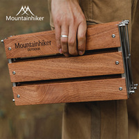 Étagère de rangement pliable multifonctionnelle à trois niveaux Mountainhiker pour le camping en plein air et les pique-niques
