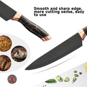 High Quality 6 Pcs Professional Chef Knives Sets Utility Knife Non-stick Stainless Steel Kitchen Knife with <b>Acrylic</b> <b>Block</b> - Product Image 2
