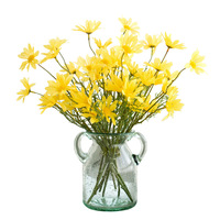 53cm Realistische Kunstmatige Daisy Bloem Oranje Blauw Zijde Kunstbloem Bruiloft Boog Home Vaas Bloemstuk Kerst Groothandel