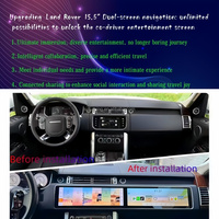 Système d'écran double entièrement laminé de 15,5 pouces pour Land Rover Series Range Rover L494 L405 8 cœurs FM 4G LTE Carplay GPS & DSP 2013-2019
