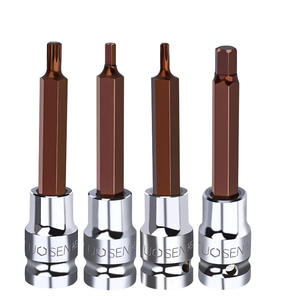 Tuosen หัวไขควงหกเหลี่ยมขนาด100มม., ประแจหกเหลี่ยมแบบขยายขนาดมม. ประแจหกเหลี่ยมภายในตัวชี้วัด H3 H6 H8 H5 M10 M6 T30 T45 - Product Image 1