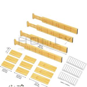 Cajón personalizado Ecológico Cajón profundo Organizadores de bambú para utensilios de cocina grandes, ropa, dormitorio - Product Image 1
