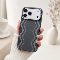 Coque de téléphone en fibre de carbone rigide C0286 pour iPhone 17 Air 16 15 14 13 12 11 18 Pro Max, étui magnétique mince