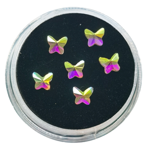 High Quality Crystal Teeth Jewelry Teeth Gem - 6 Pieces Butterfly Shape SWARO Gems Used for Decorations - Product Image 1