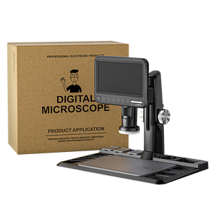 318-C Foto video 12MP 10,1-Zoll-LCD-Bildschirm Fernbedienung Autofokus 1600X 28LED Mobile Repair Digitales Elektronen kamera mikroskop - Product Image 1