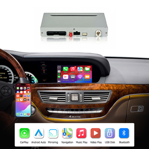 Décodeur de rétrofit sans fil CarPlay et Android Auto pour Mercedes-Benz Classe <span class=keywords><strong>S</strong></span> W221 (2006-2012) NTG 3.0/3.5 |   Mise à niveau d'écran OEM - Product Image 1