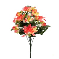 Groothandel 9-delige waaier-vormige kunstmatige Dahlia boeket voor Moederdag, openingsbanket, decoratie van feestlocaties