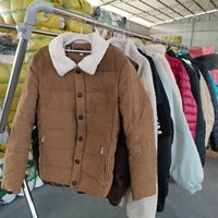 W12 Manteau matelassé épais d'hiver de haute qualité, vêtements d'occasion tendance pour hommes, manteaux en gros, couleurs mélangées, propres