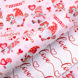 Original pink Valentine's Day copperplate <b>paper</b> <b>packaging</b> <b>paper</b> - Product Image 3