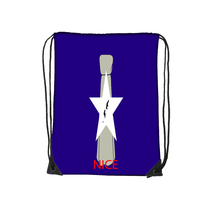 Sac de sport personnalisé en polyester avec cordon de serrage, imprimé Saipan Splash, léger, pour la gym, le fitness, l'entraînement sportif et le rangement quotidien
