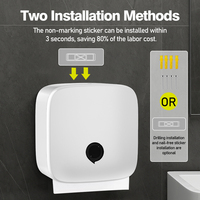 Distributeur d'essuie-tout en papier moderne en plastique ABS pliable en V pour hôtels toilettes cuisines gymnases salons hôpitaux