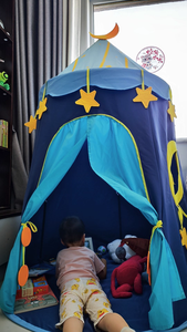 Casa <span class=keywords><strong>de</strong></span> juguete suave para interiores para niños <span class=keywords><strong>Castillo</strong></span> <span class=keywords><strong>de</strong></span> <span class=keywords><strong>princesa</strong></span> <span class=keywords><strong>de</strong></span> <span class=keywords><strong>tela</strong></span> para niños y bebés Juego y casa <span class=keywords><strong>de</strong></span> yurta - Product Image 2